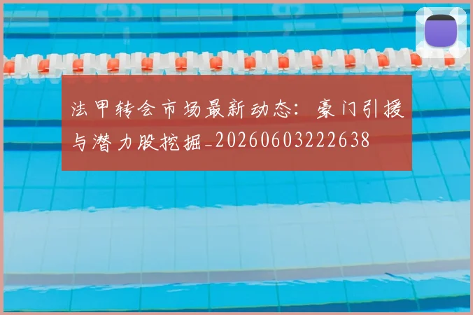 法甲转会市场最新动态:豪门引援与潜力股挖掘_20260603222638